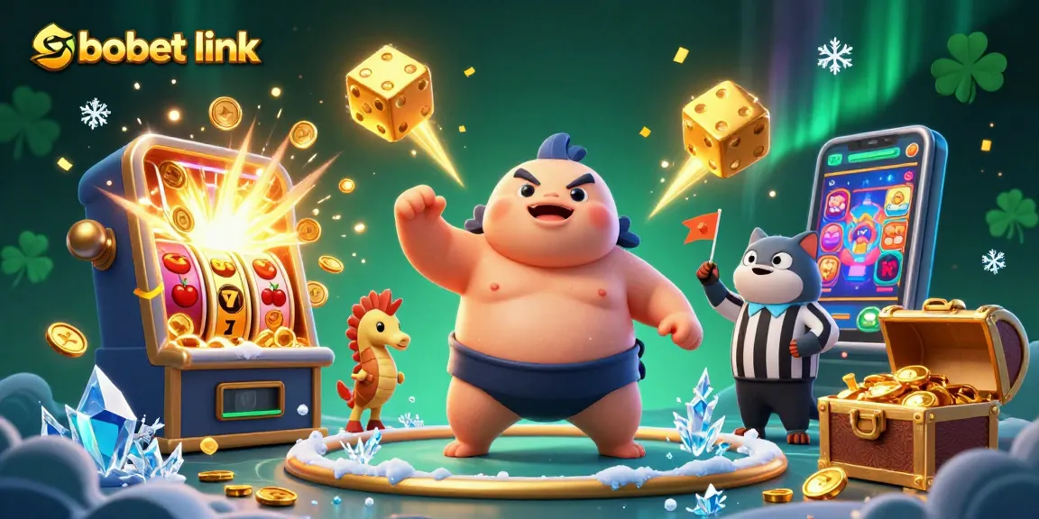Experience the thrill of betting with sbobet link through a vibrant casino scene featuring dynamic game elements.