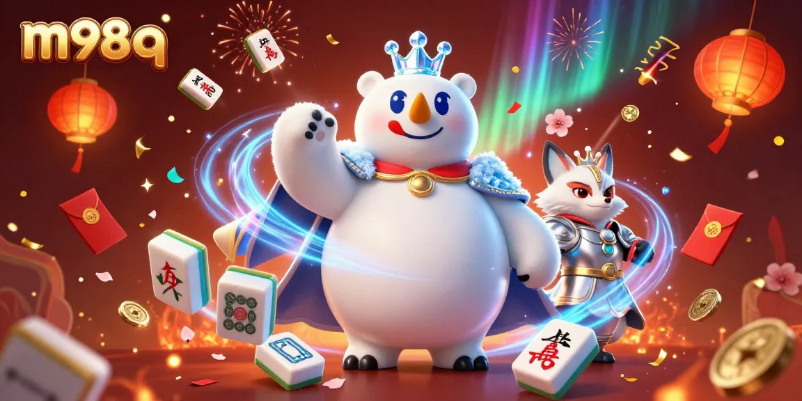 Play and win at m98 q with the exciting ambiance of a live casino experience featuring animated elements.